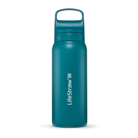 LifeStraw Go Series: botella filtrante de acero inoxidable 24 oz para agua más limpia en viajes