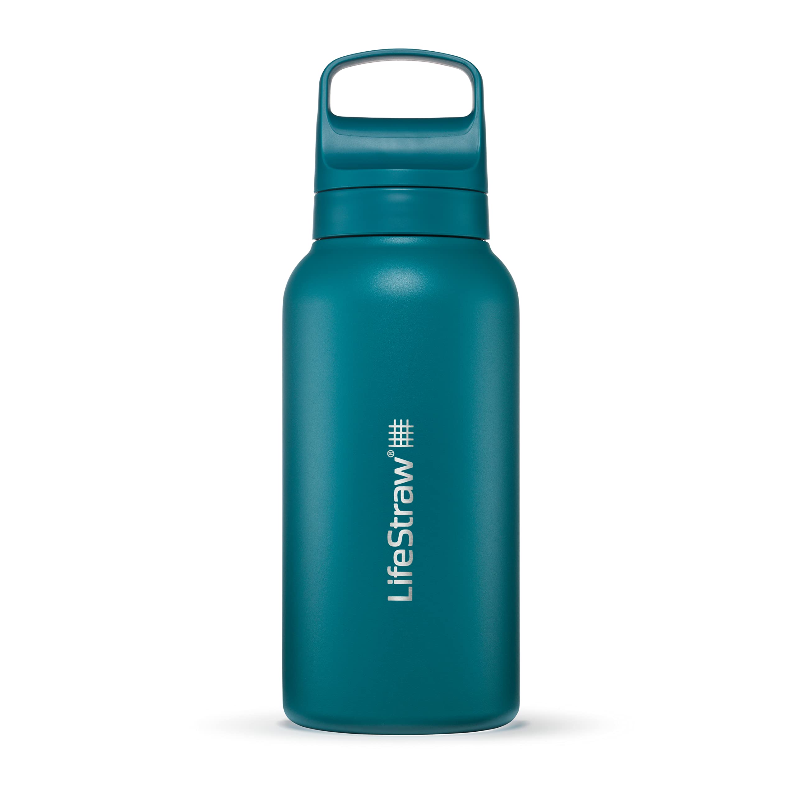 LifeStraw Go Series, botella filtrante aislada 1L, ideal para agua segura en viajes.