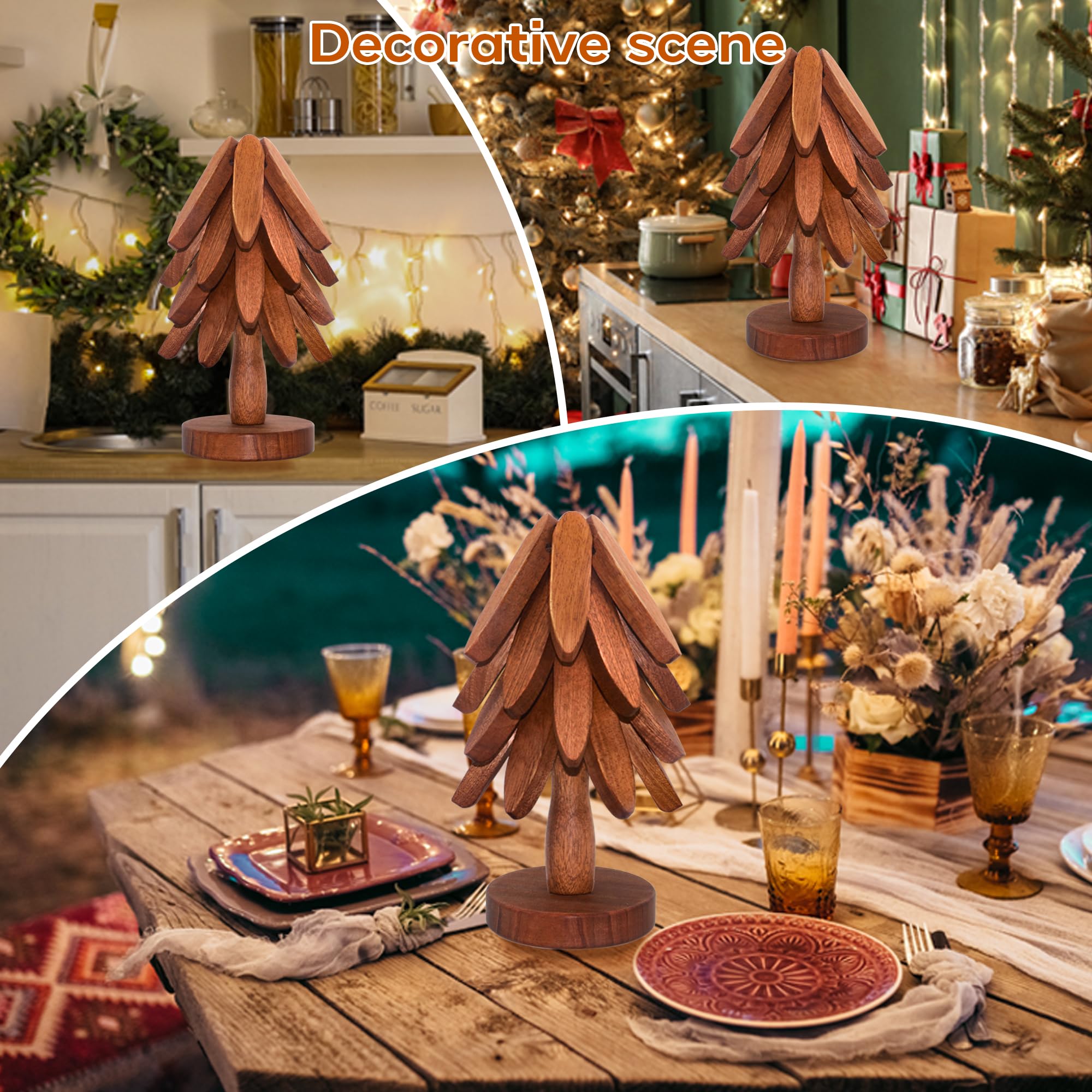 LIFETOWE posavasos árbol madera adecuado para tetera y utensilios calientes