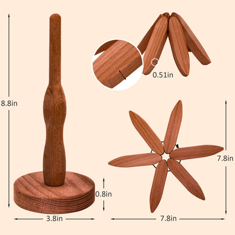 LIFETOWE posavasos árbol madera: protege superficies y añade toque elegante