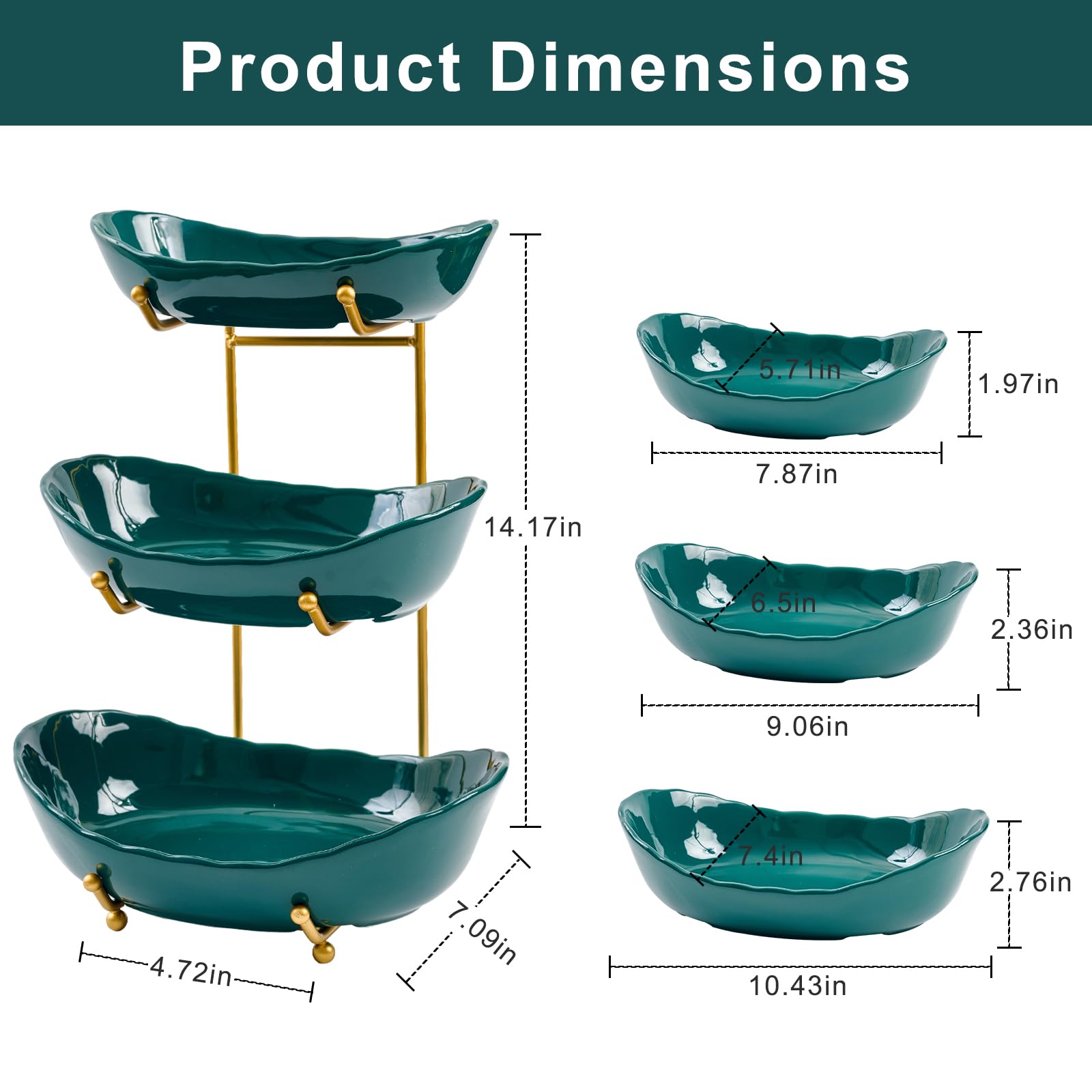 Lifevc soporte metálico dorado brinda estabilidad y añade un toque elegante.
