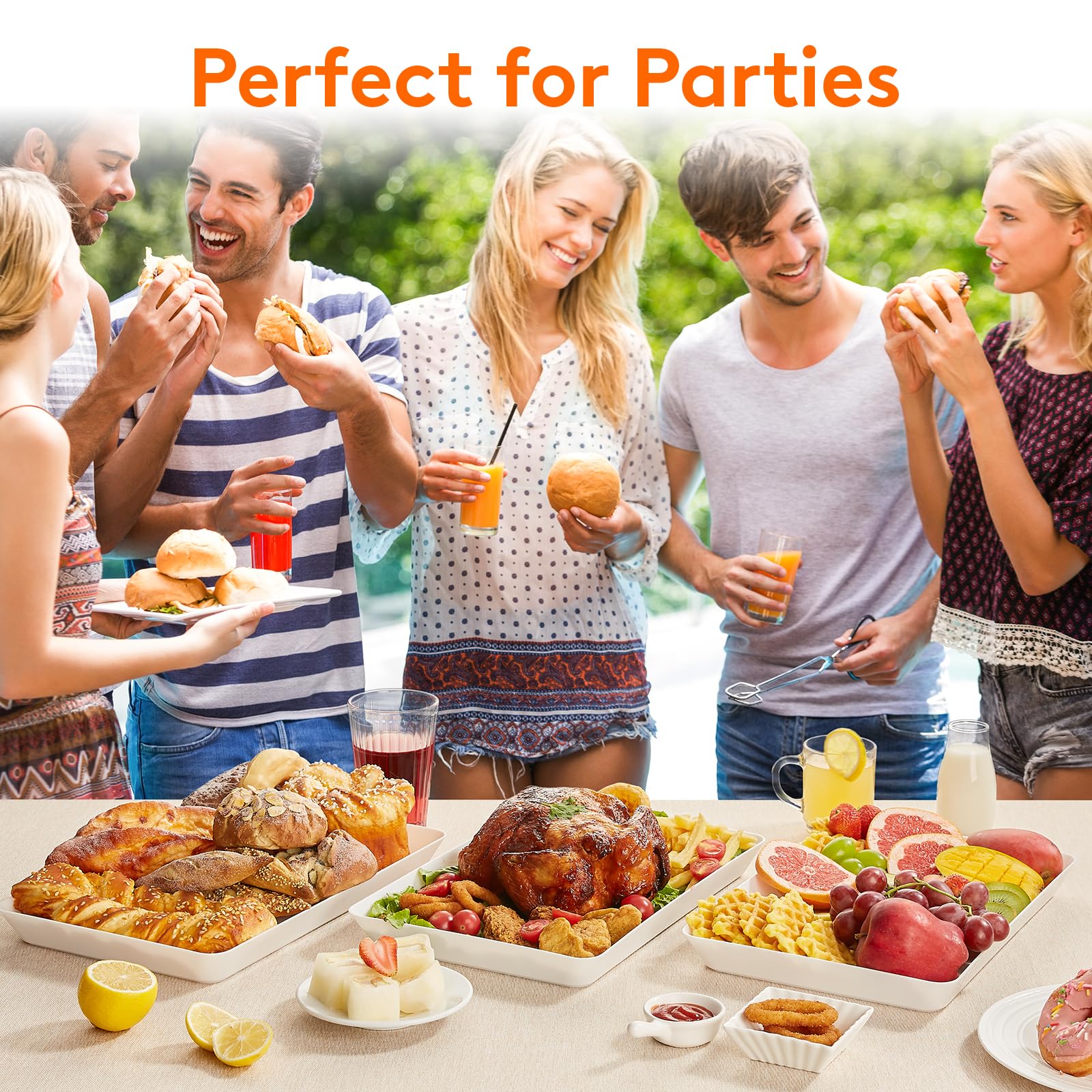 Bandeja Lifewit para snacks, apta para uso en exterior.