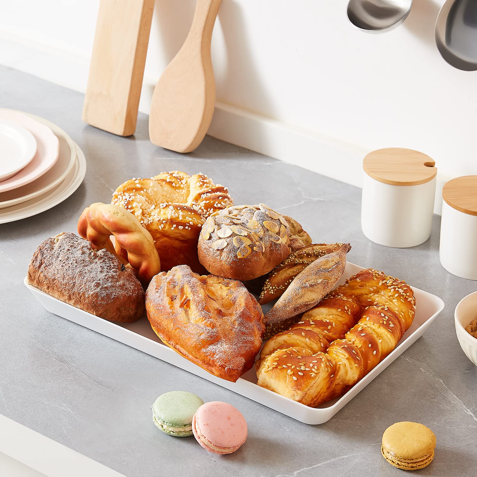 Uso multiusos Lifewit para servir comida y snacks.