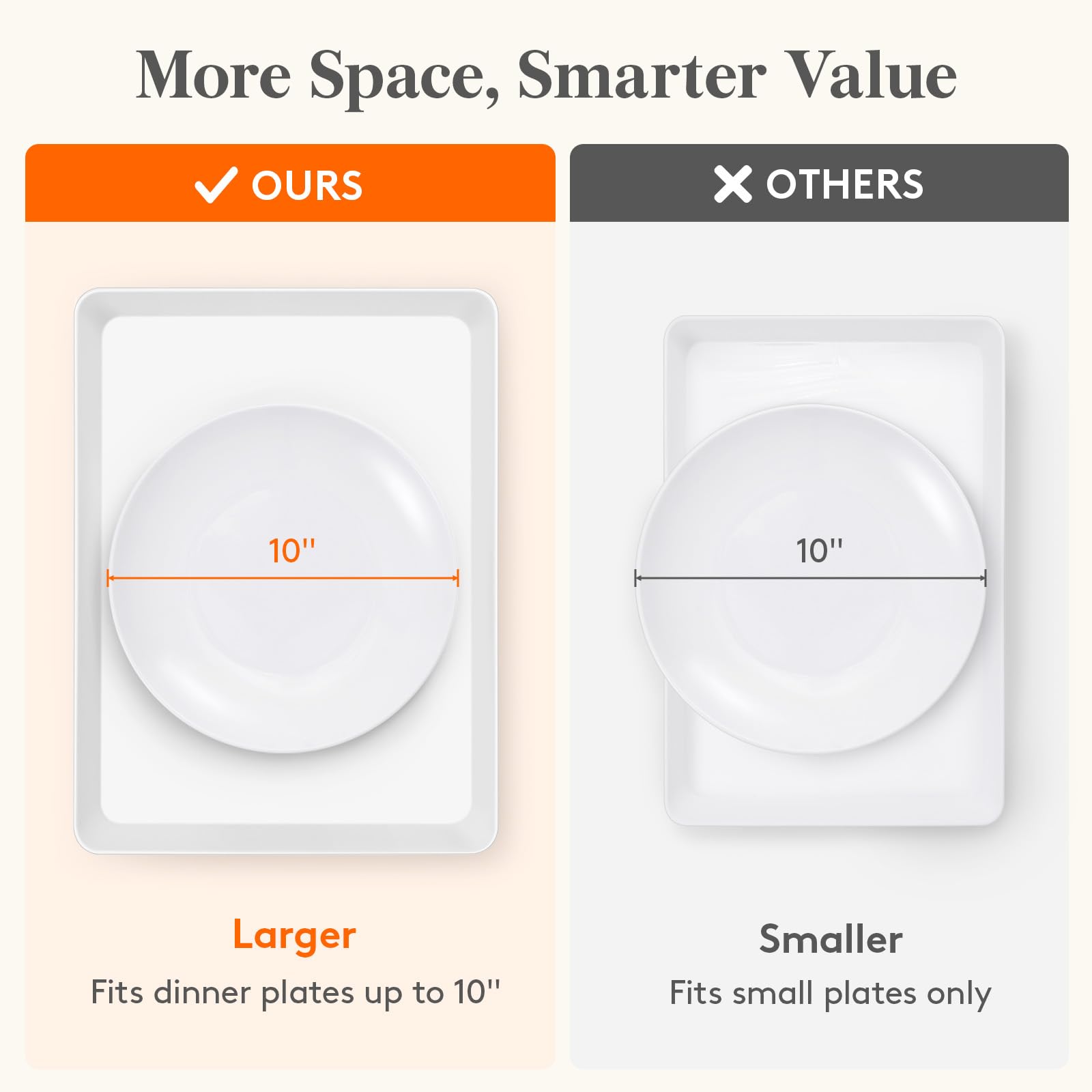 Bandejas Lifewit para servir múltiples alimentos en una mesa de banquete.