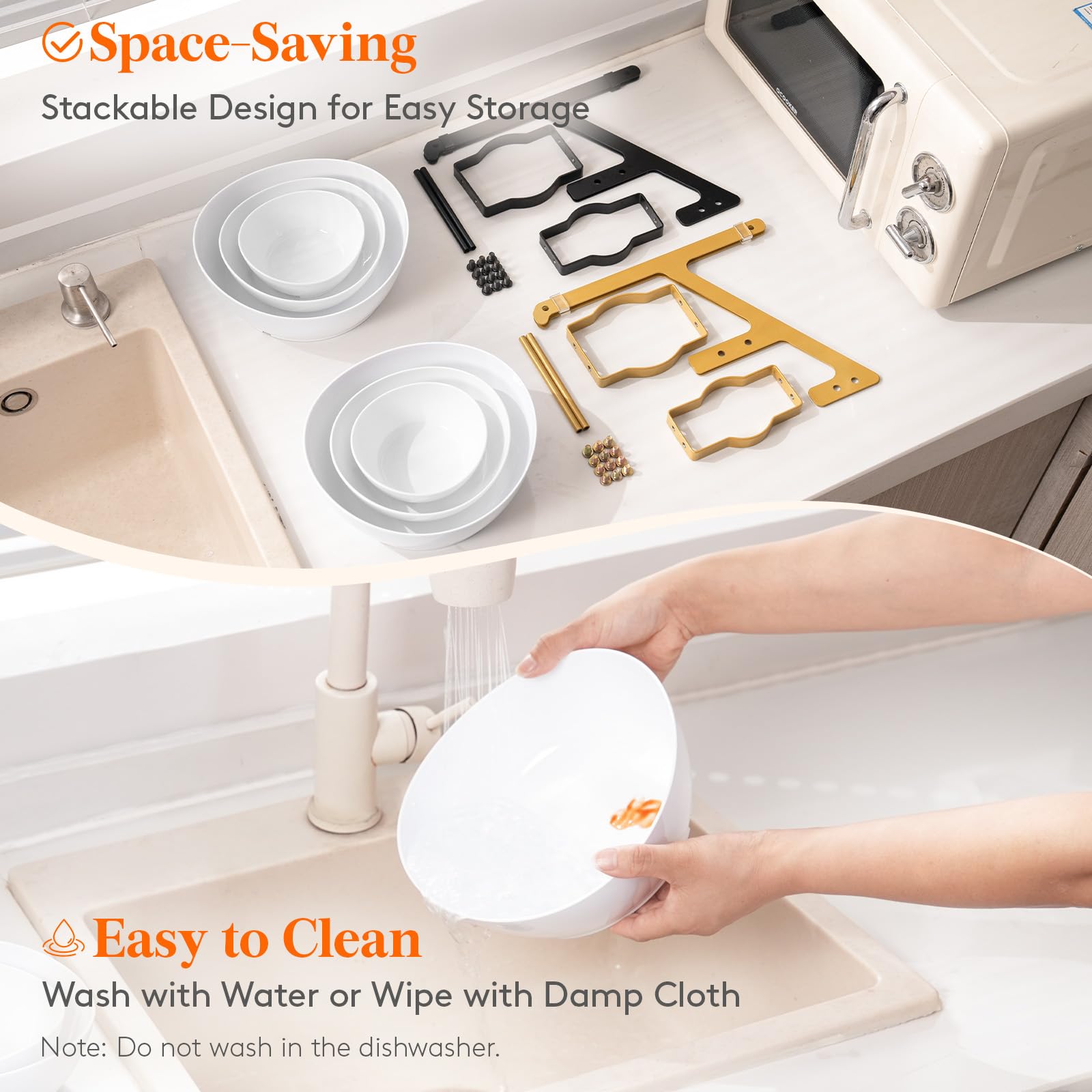 Lifewit base metalica estable con patas de silicona.
