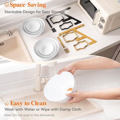 Lifewit base metalica estable con patas de silicona.