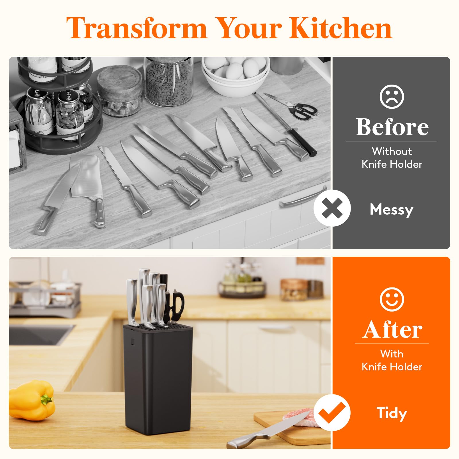 Lifewit bloque-cuchillos-libre-de-bpa: material seguro para la cocina.