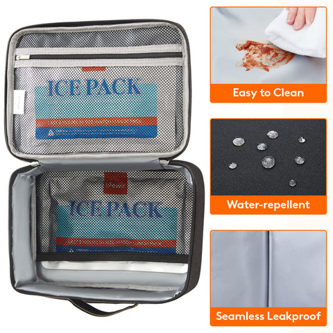 Lifewit bolsa con revestimiento Oxford-PEVA y espuma aislante de 4 mm.