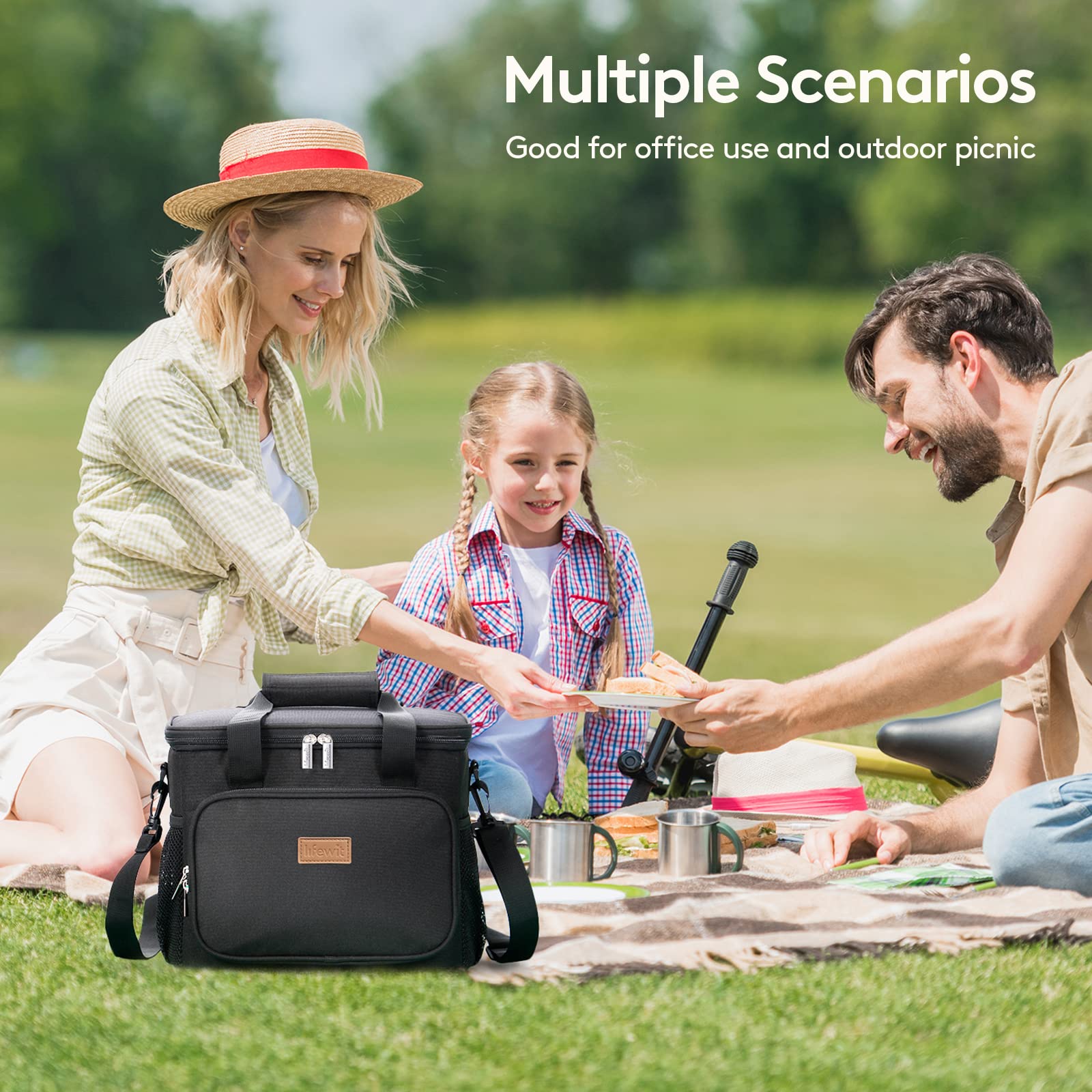 Lifewit bolsillos frontales y laterales para llaves y auriculares.