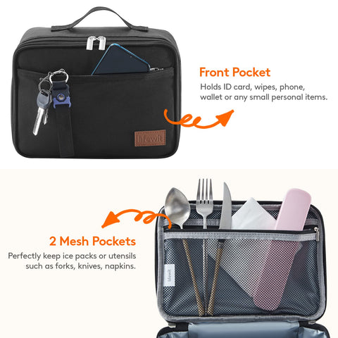 Lifewit interior resistente a fugas para un transporte seguro de comidas.