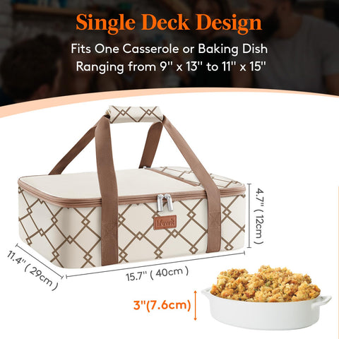 Lifewit bolsa para comida caliente o fría ideal para picnics y potlucks.