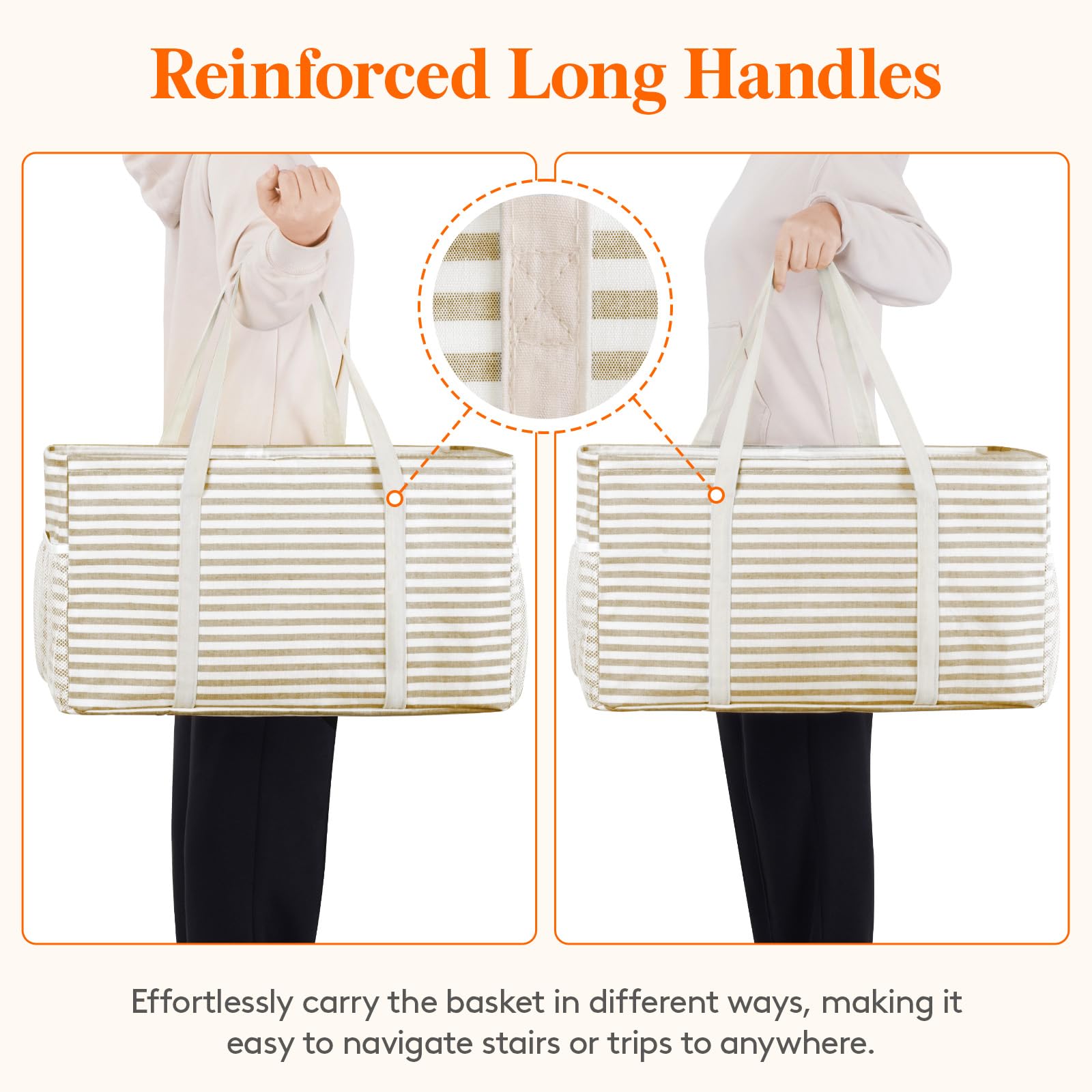 Lifewit bolsa tote grande, diseño plegable para guardarla fácilmente.