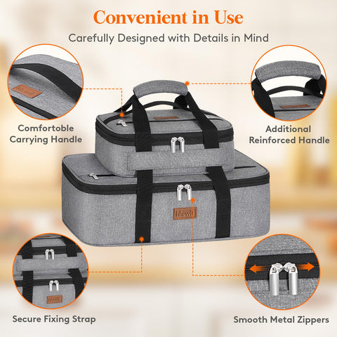 Bolsillo superior de Lifewit para cubiertos, acceso rápido.