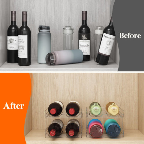Lifewit botellero plástico para vino, duradero y fácil de limpiar.