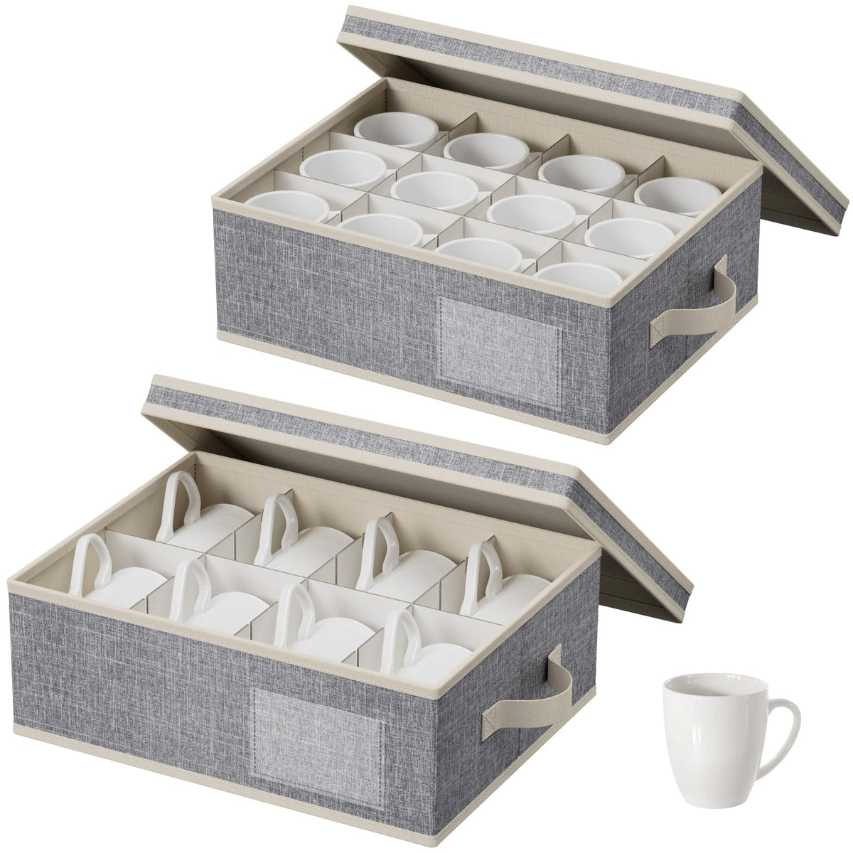 Lifewit caja 12 celdas para tazas de café, protege contra arañazos.