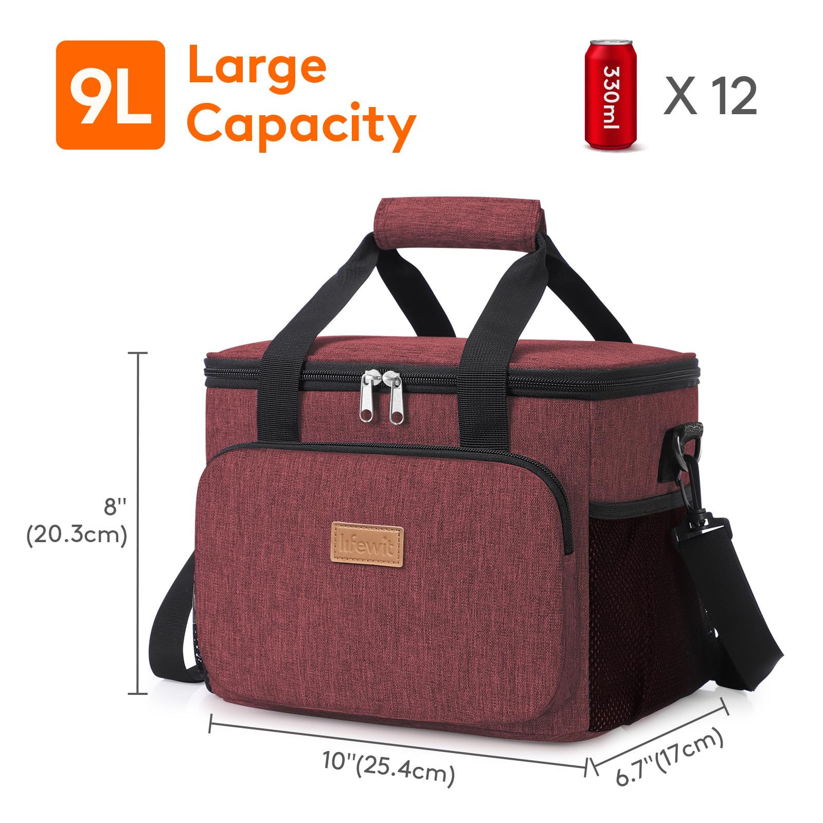Lifewit capacidad amplia 12 latas, perfecta para meriendas y bebidas