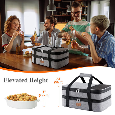 Lifewit capacidad para cazuelas 9x13 a 11x15, ideal para comidas grandes