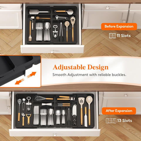 Capas extensibles Lifewit para utensilios grandes.