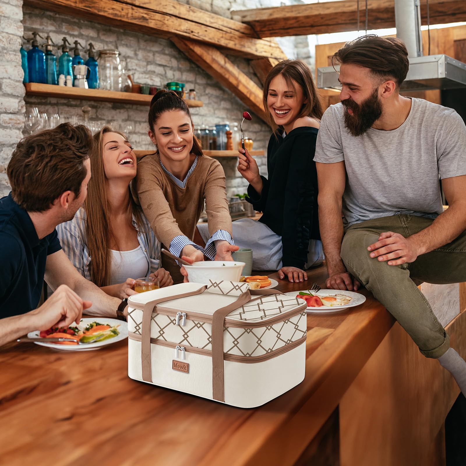 Lifewit cierre hermético evita filtraciones para transporte seguro.