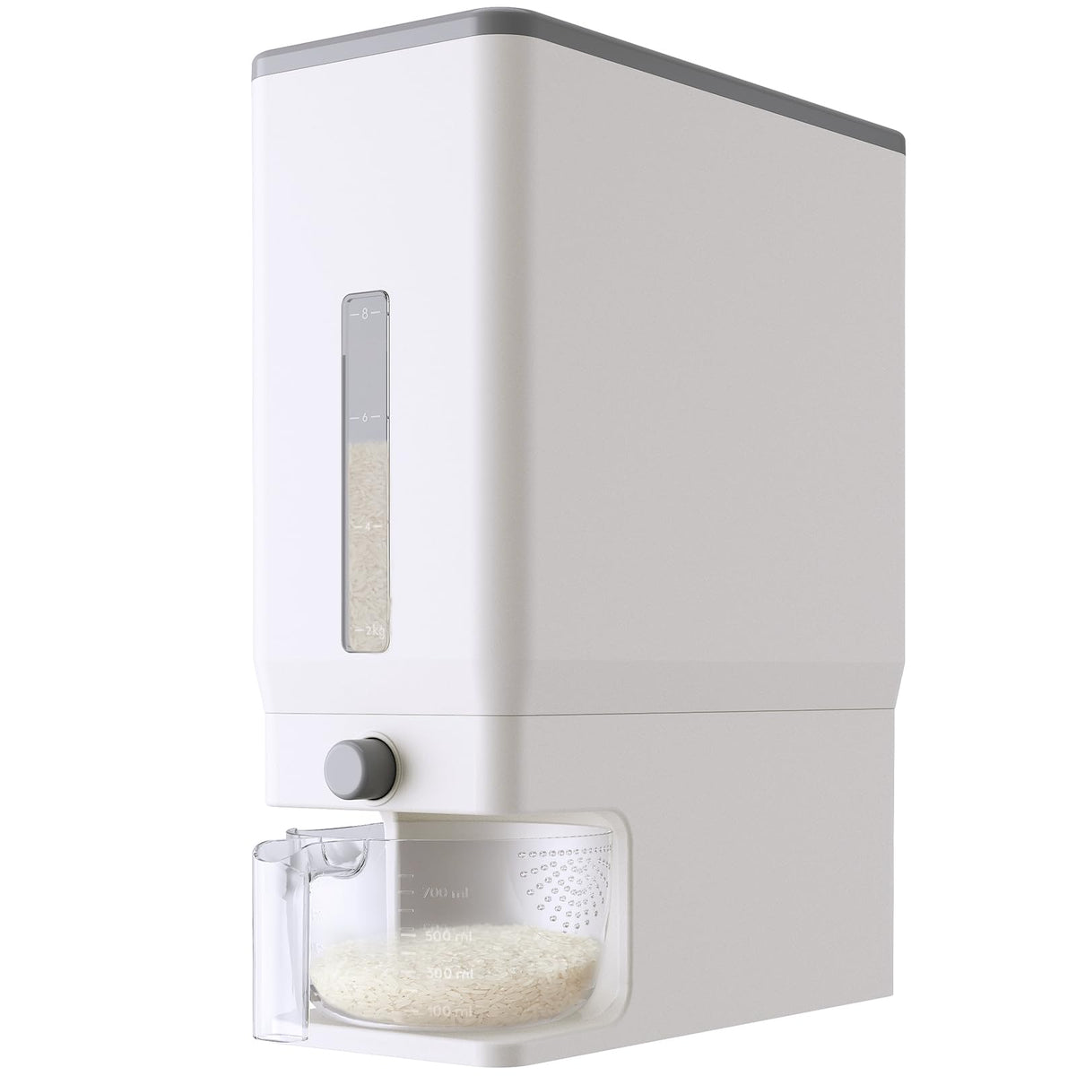 Contenedor Lifewit para arroz de 11,3 kg con sellado hermético y acceso cómodo.
