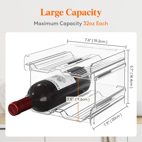 Lifewit despensa vino apilable, solución compacta para la cocina.