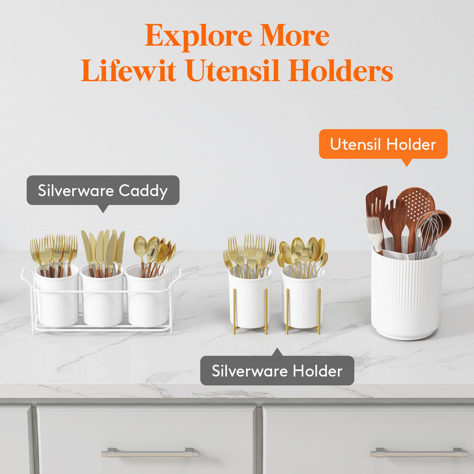 Lifewit diseño práctico para organización diaria de utensilios