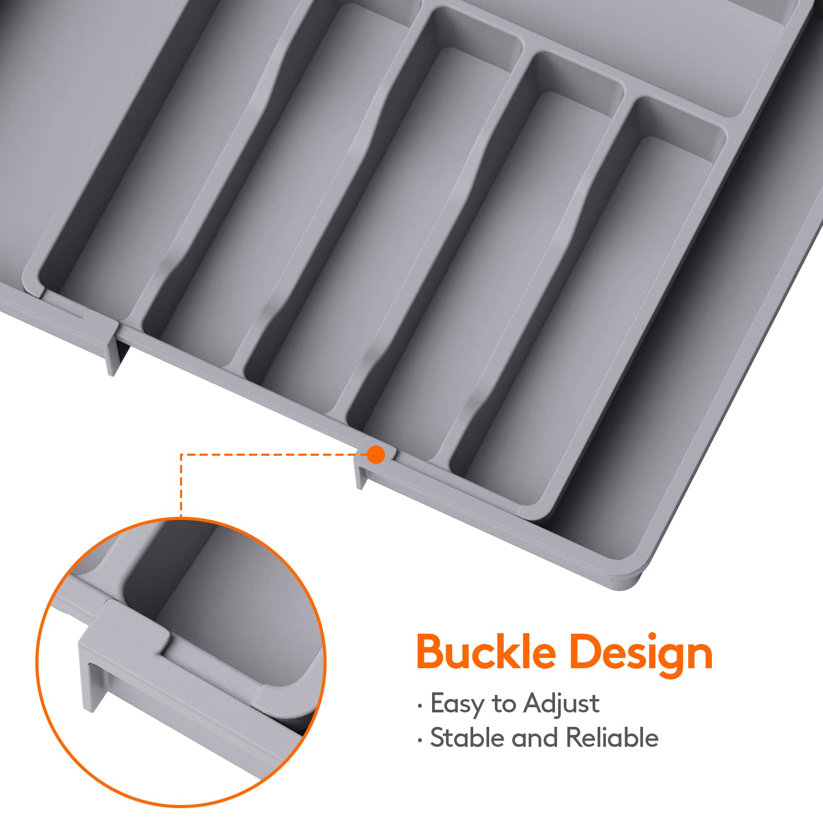 Diseño con surcos para acceso fácil a los cubiertos Lifewit