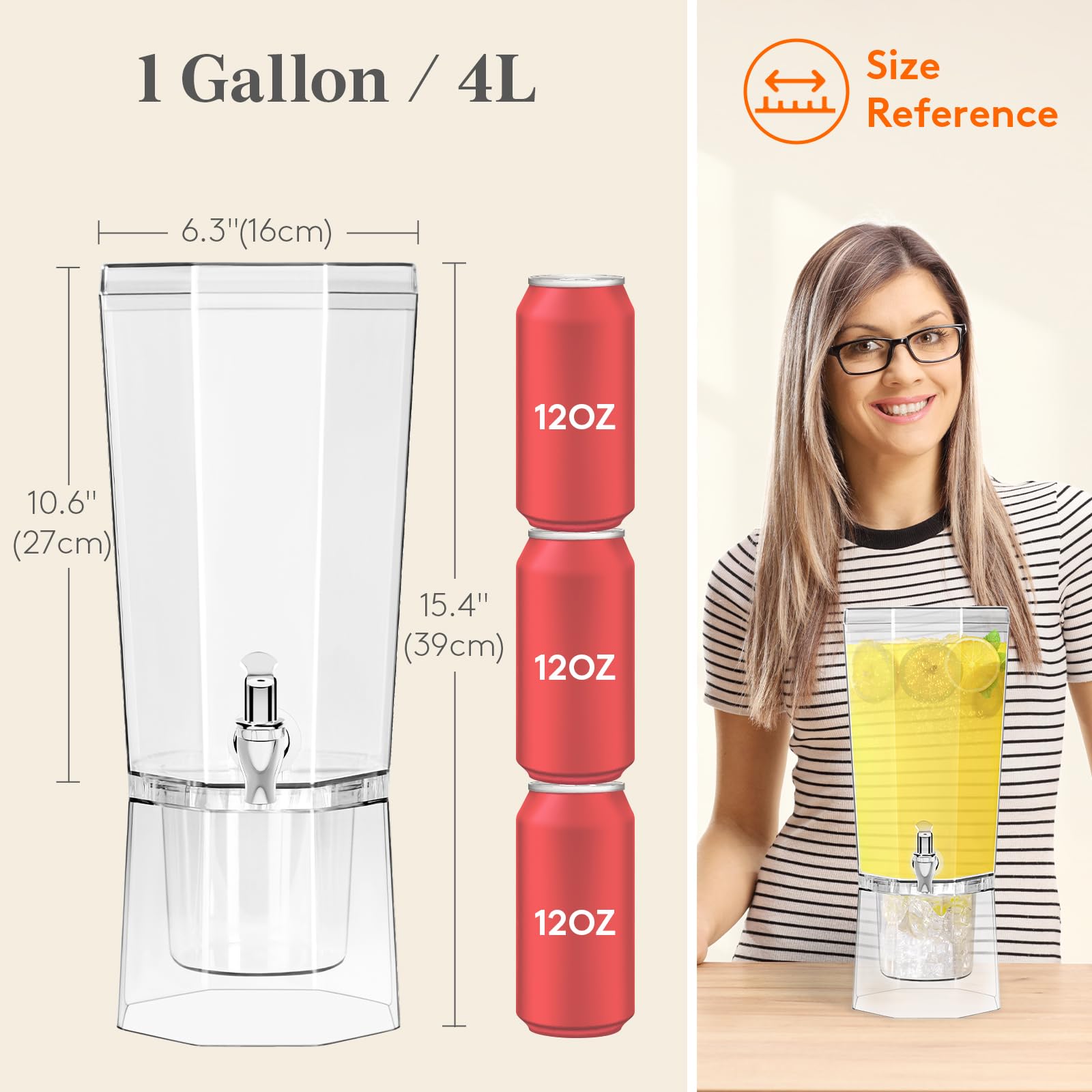 Base de enfriamiento removible del Lifewit para mantener frías las bebidas.