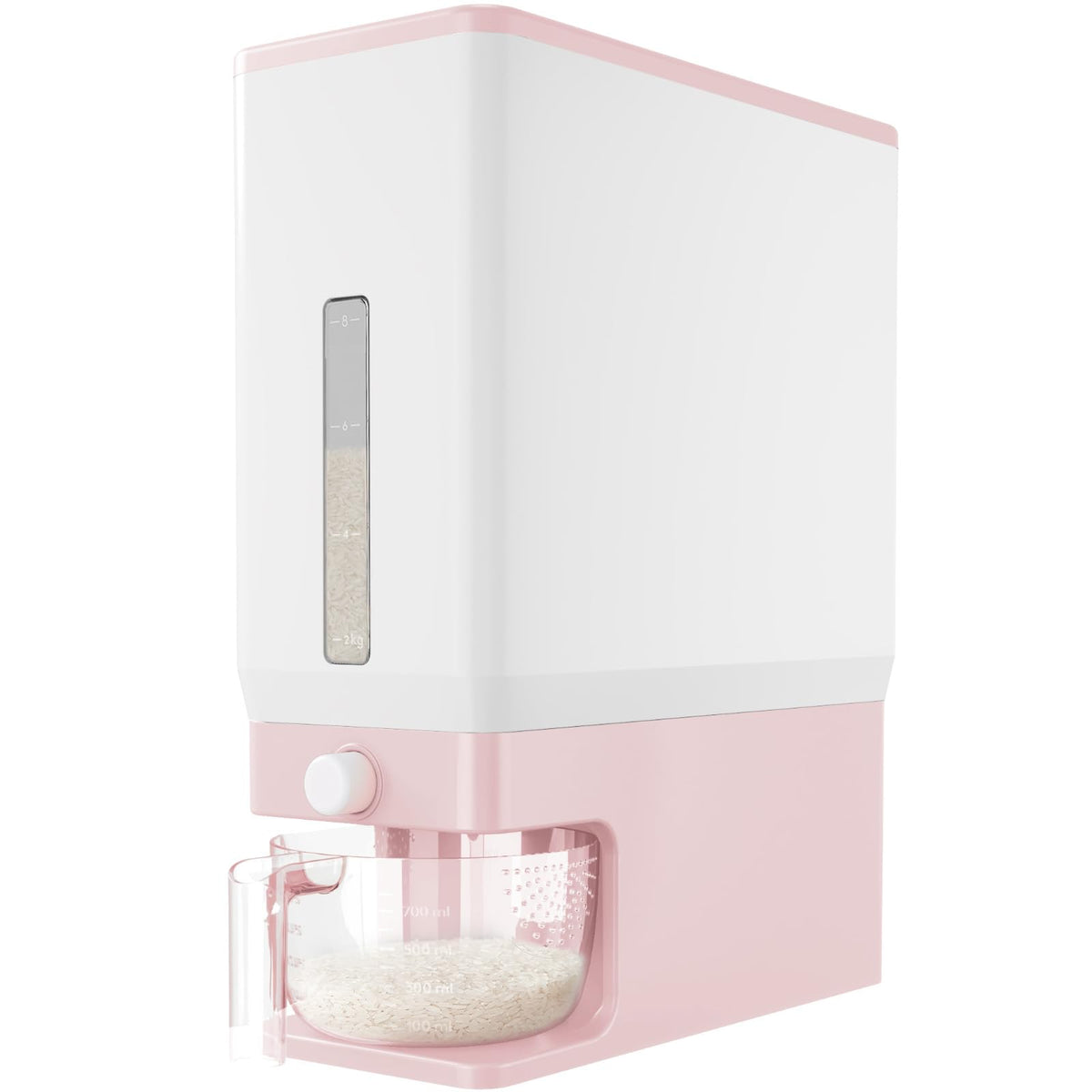 Lifewit dispensador de arroz con capacidad para 25 libras frente para almacenar y mantener fresco