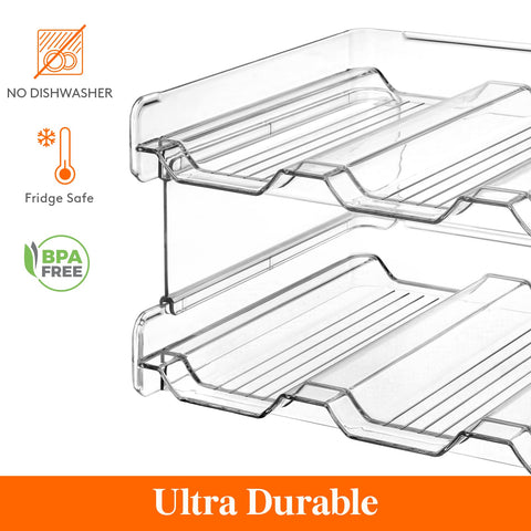 Lifewit diseño compacto con 3 botellas por estante.