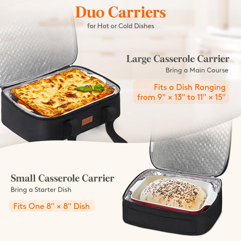 Lifewit Duo: aislamiento 7mm EPE para mantener comida caliente o fría.