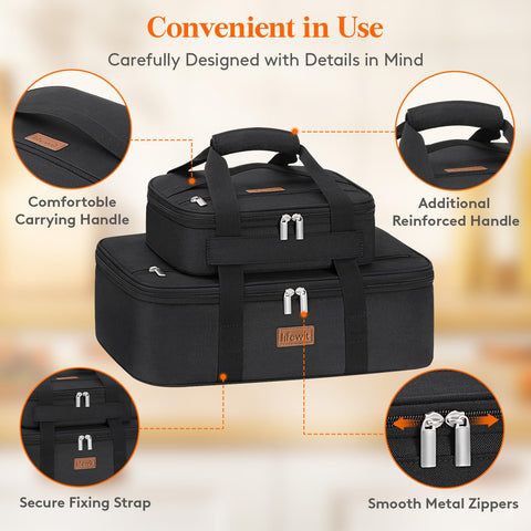 Lifewit Duo: bolsillo superior para utensilios y accesorios.