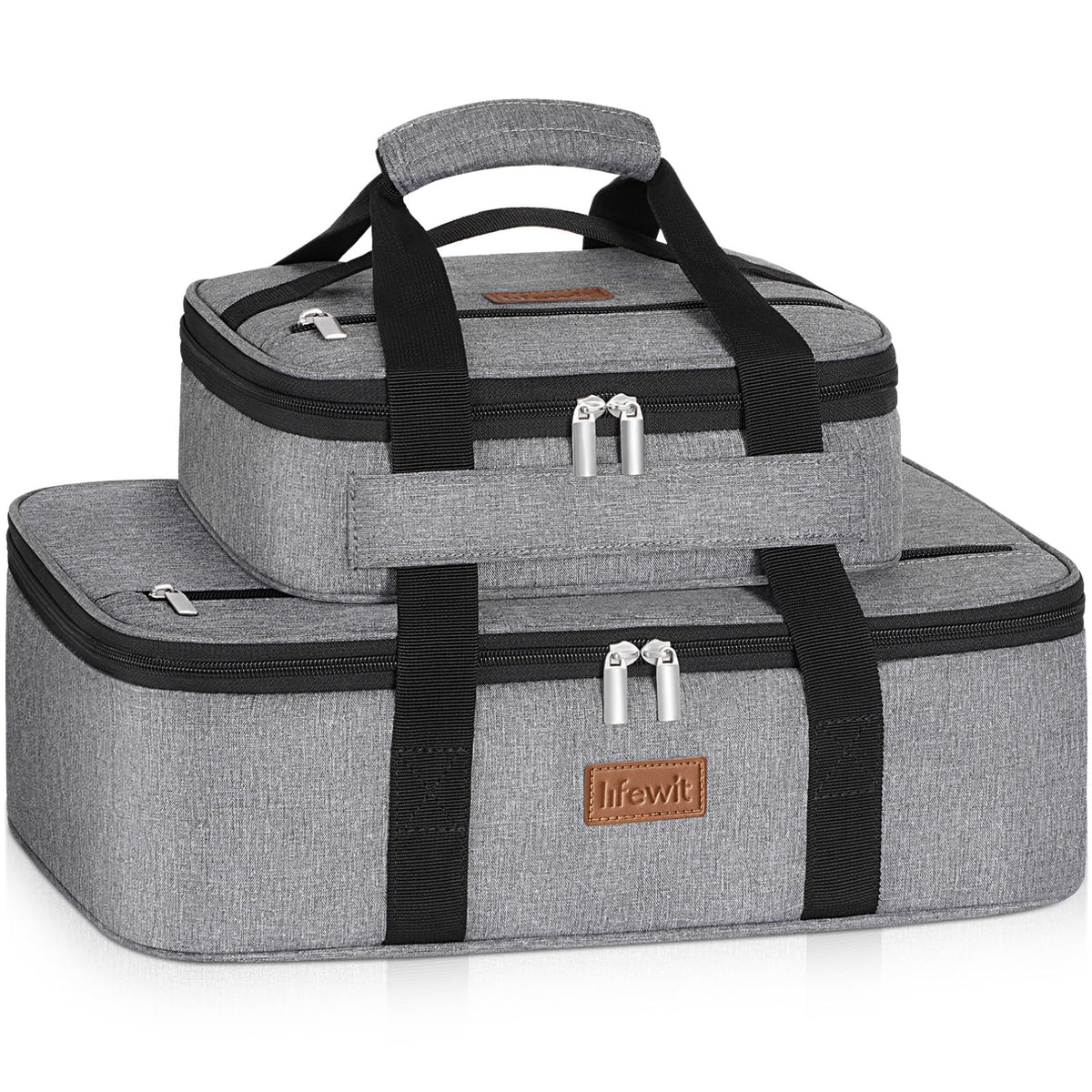 Lifewit Duo Porta-cazuelas con dos compartimentos para cazuelas grandes.