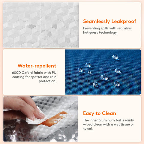 Lifewit Duo: exterior de Oxford impermeable para una limpieza rápida después de uso.