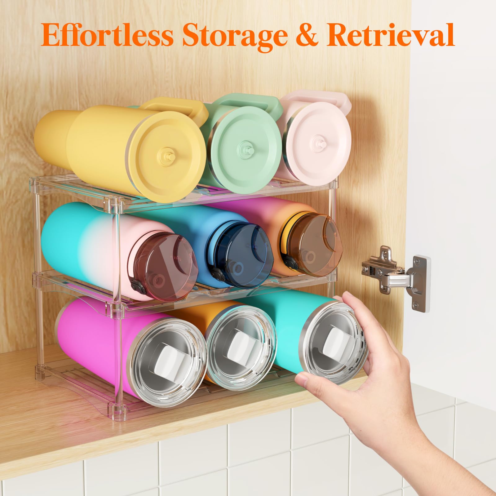 Lifewit estabilidad patentada con base amplia garantiza botellas separadas.