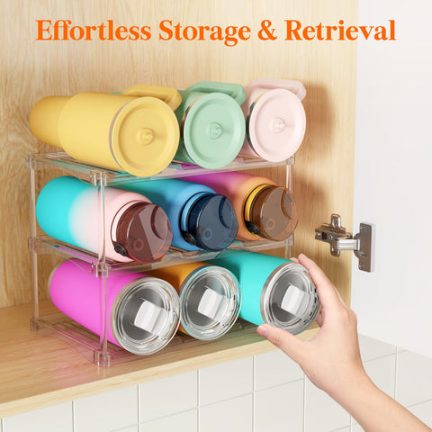 Lifewit estabilidad patentada con base amplia garantiza botellas separadas.