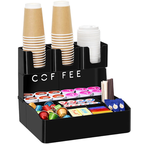 Lifewit estacion cafe dos niveles facilita acceso rapido a capsulas