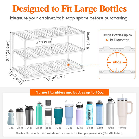 Lifewit estante para botellas de vino estándar, almacenamiento compacto.