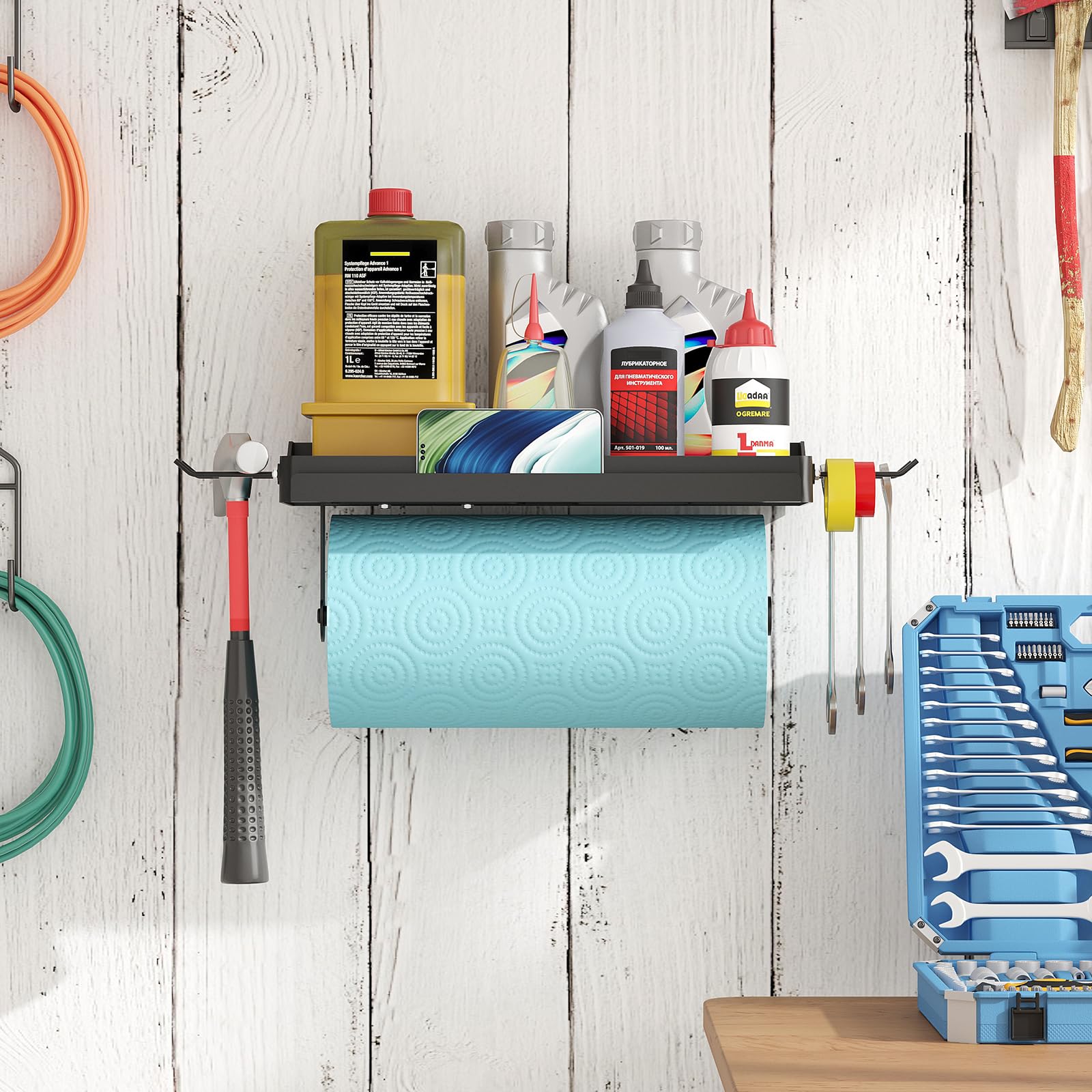 Lifewit estante amplio para mantener rollos y suministros ordenados.
