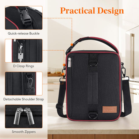 Lifewit Lunch Box exterior resistente a salpicaduras y fácil limpieza.