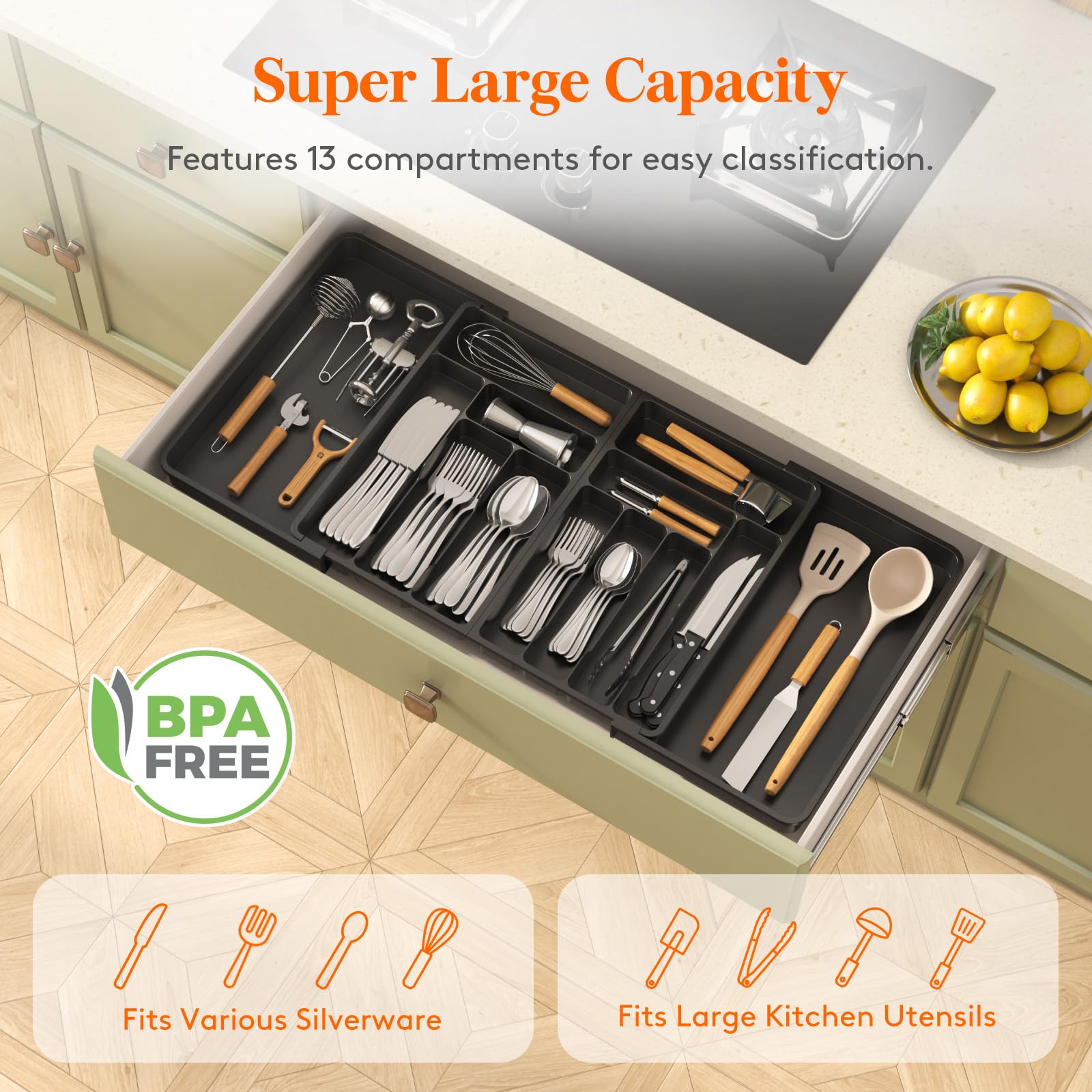 Material plástico apto para alimentos y libre de BPA Lifewit.