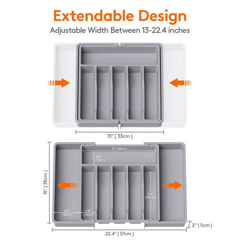 Material PP sin BPA Lifewit, seguro para almacenamiento de cubiertos