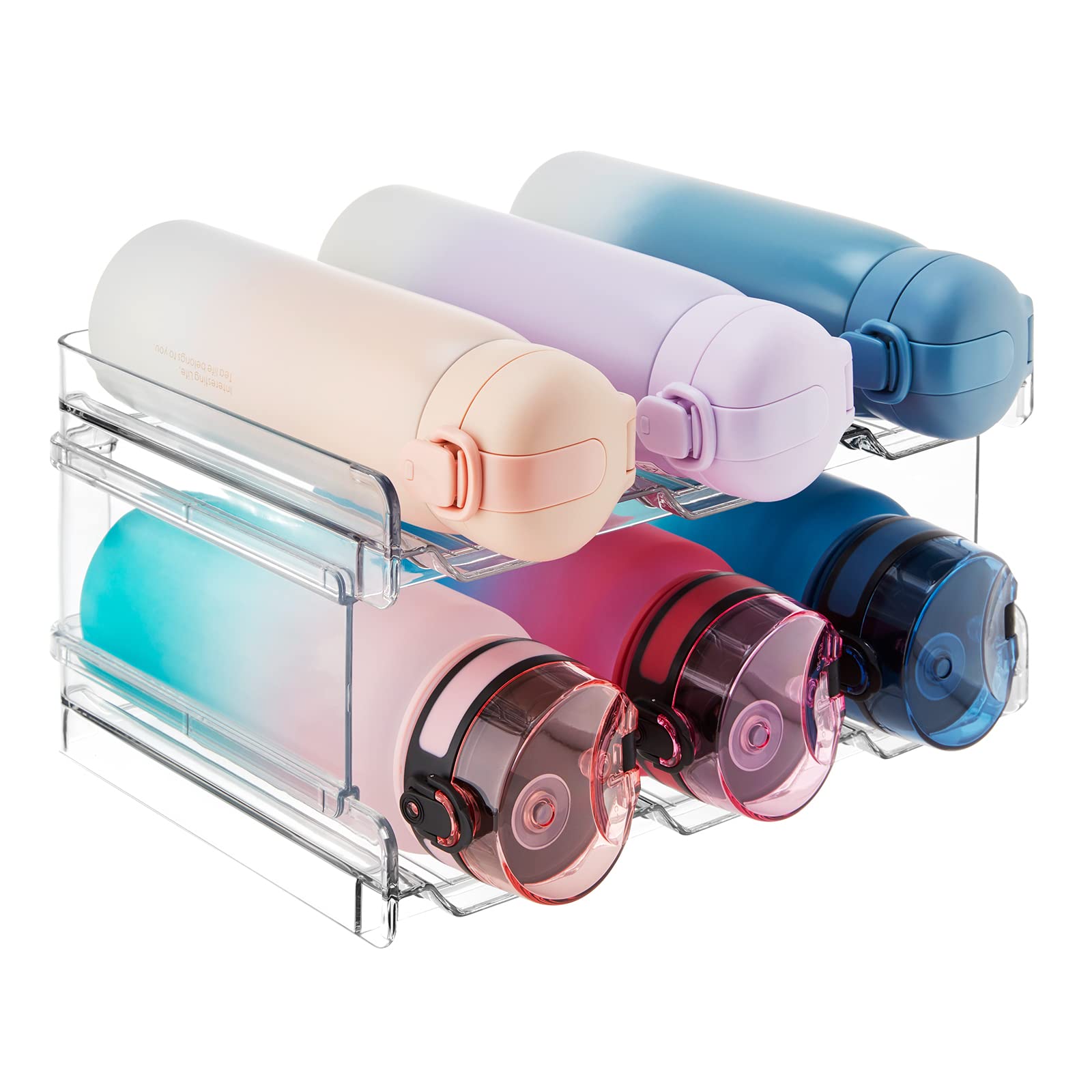 Lifewit organizador apilable de botellas para armario, acceso rápido.