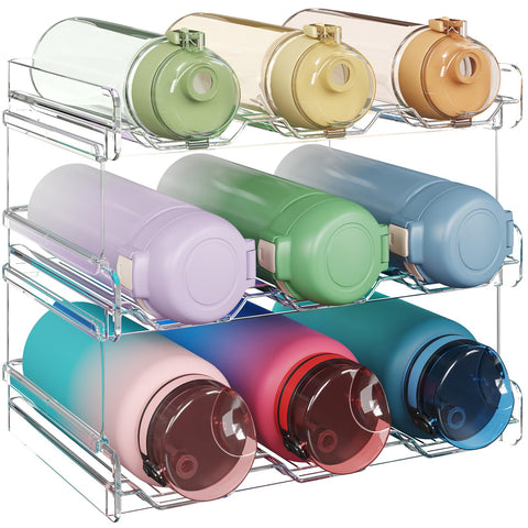 Lifewit organizador de botellas apilable para despensa, ahorro de espacio.