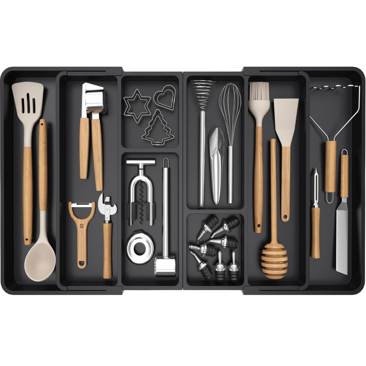 Lifewit Organizador cajón cubiertos extendible, orden y acceso rápidos