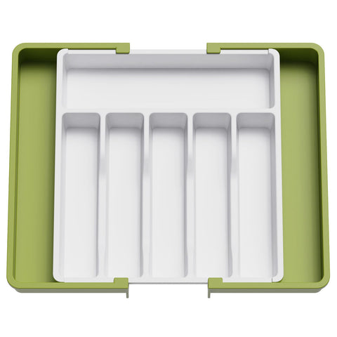 Lifewit organizador-cubiertos-cajon-expandible para mayor alcance de utensilios.