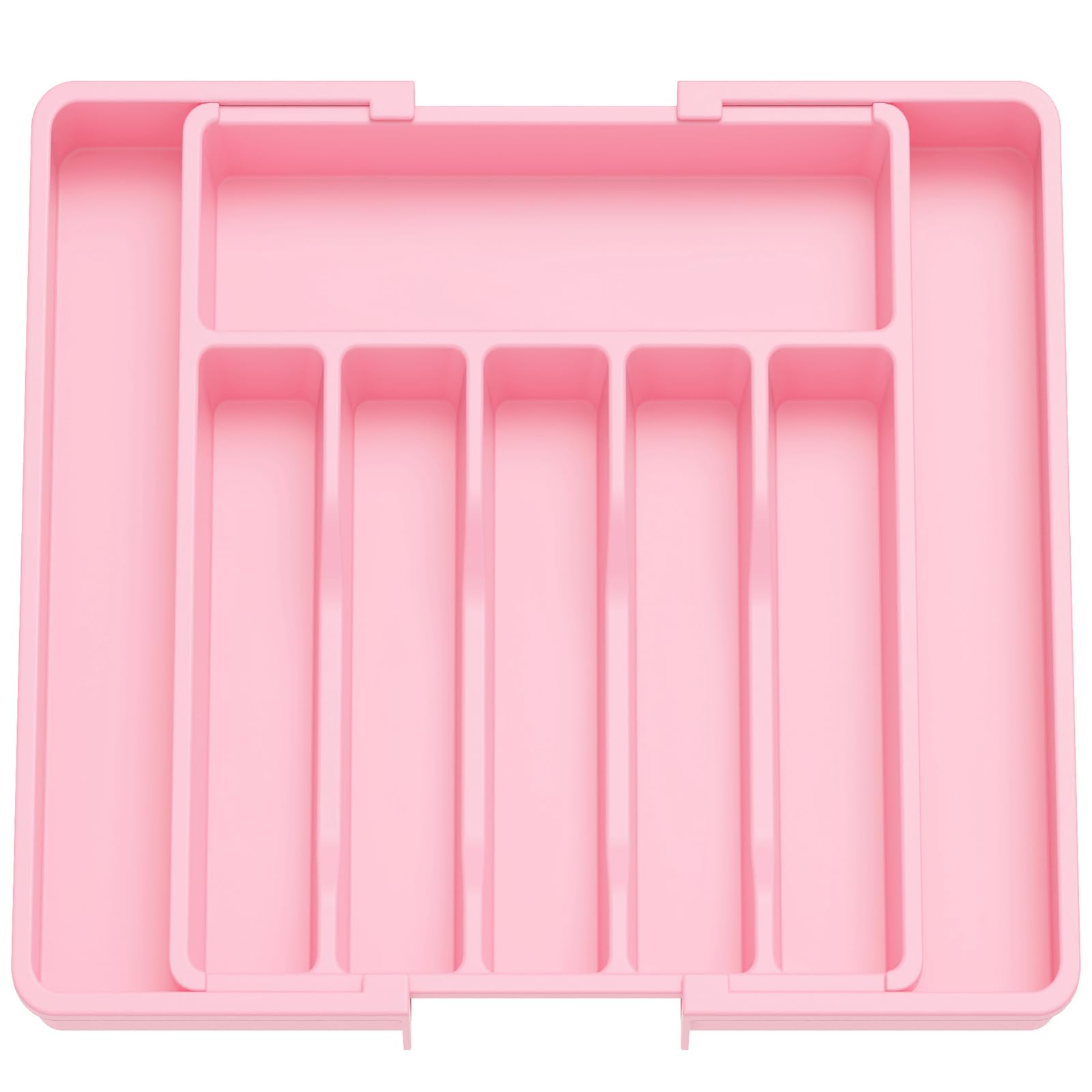 Organizador Lifewit para cubiertos con diseño retráctil, mantiene cajón ordenado y accesible.