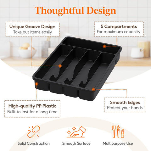 Lifewit diseño ergonómico facilita retirar los cubiertos.