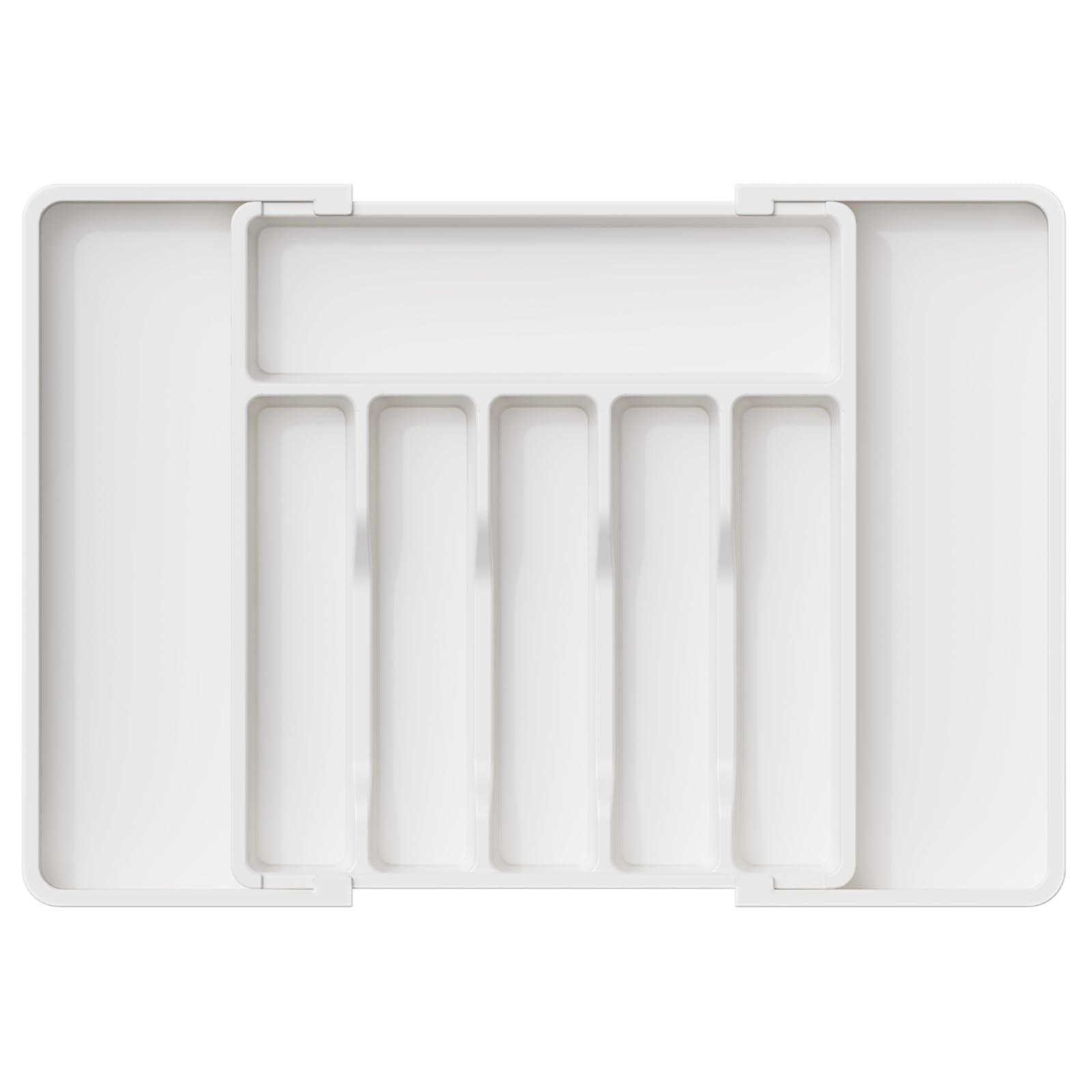Organizador Lifewit para cubiertos expandible en cajón, facilita acceso rápido a tenedores y cuchillos.