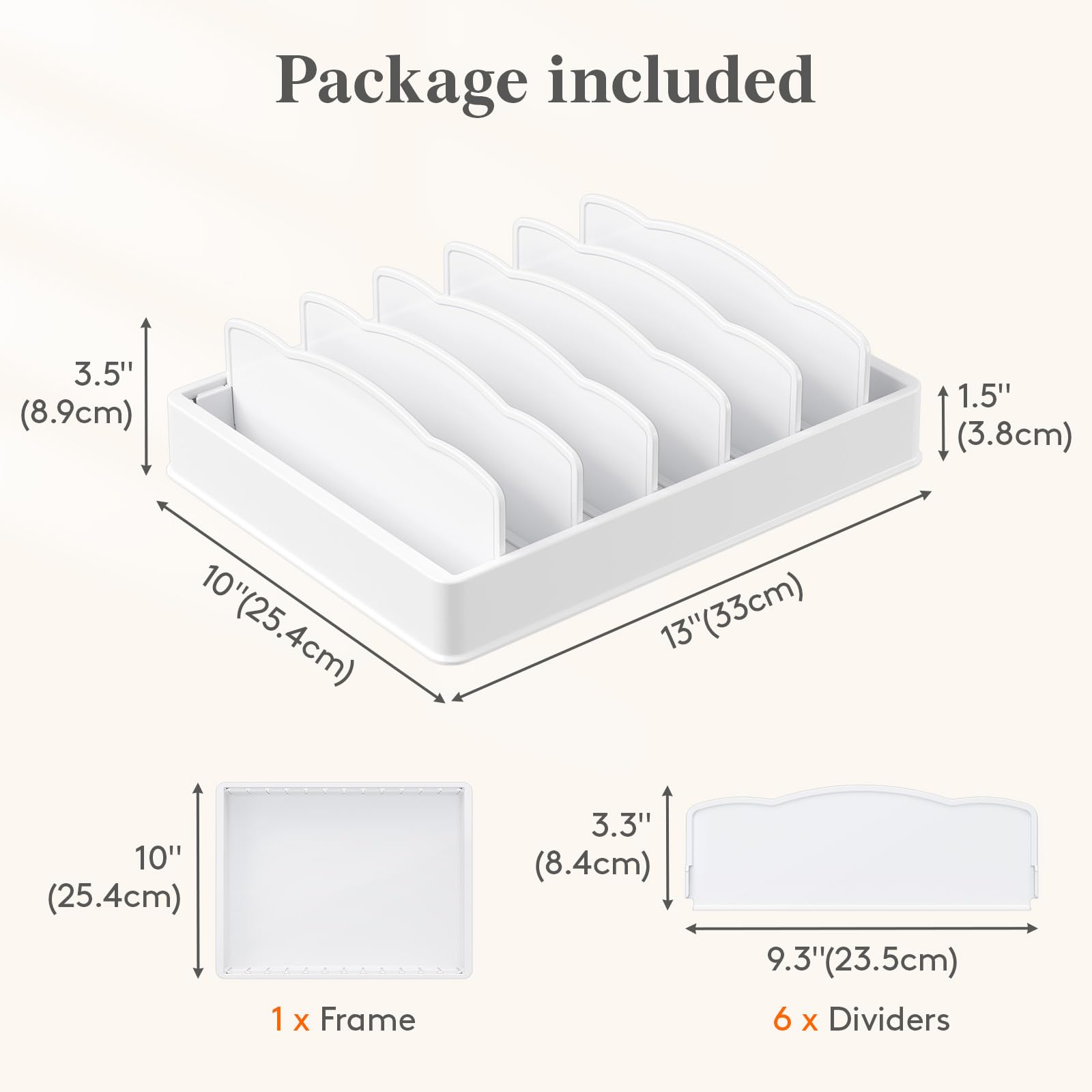 Lifewit organizador con medidas 10x13 cm para gabinetes pequeños